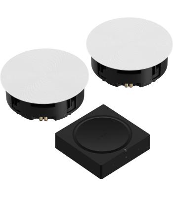 Sonos In-Ceiling Speaker Pair (8 inch) with Amp Wireless Hi-Fi Player